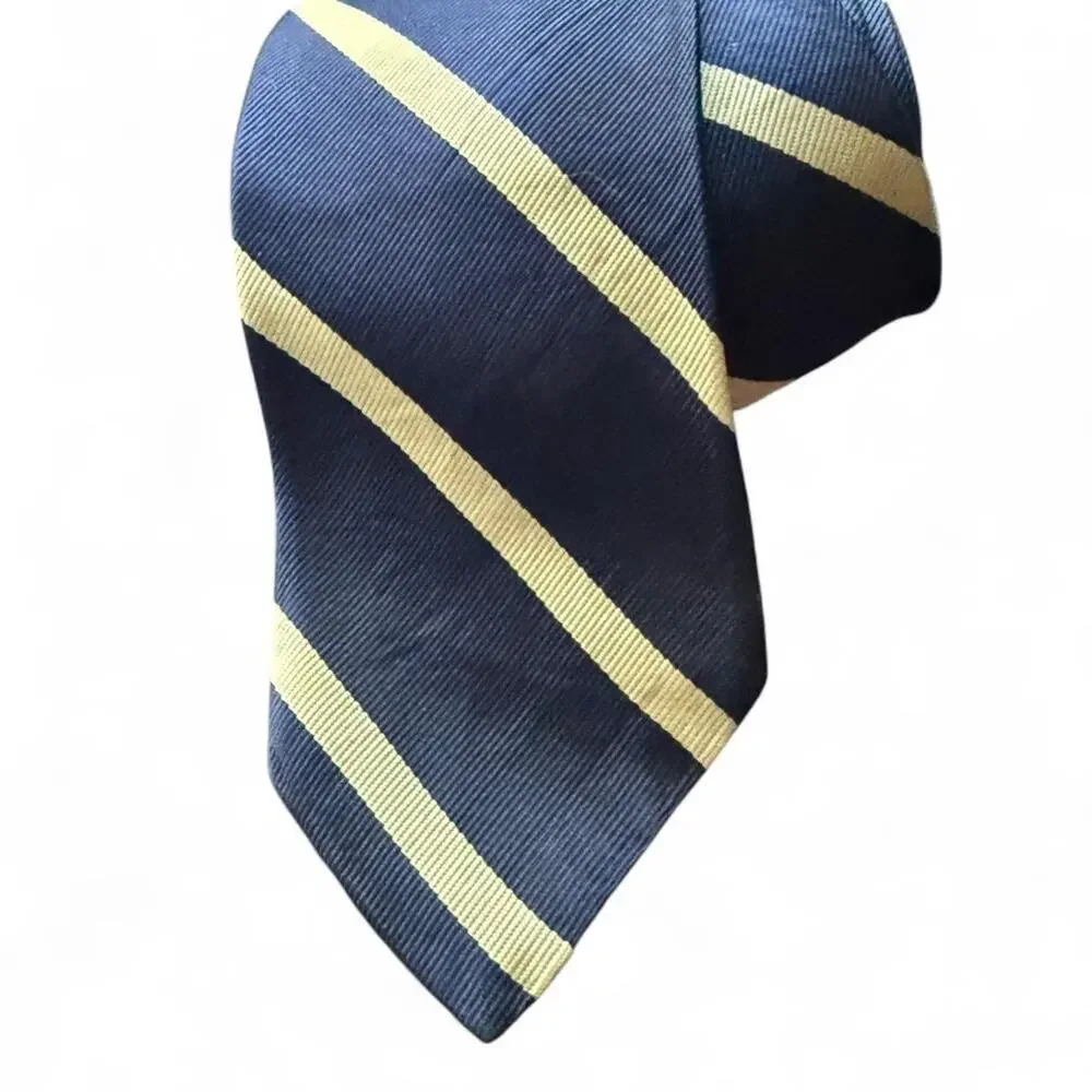 YSL tie vintage styled Marshall Field & company striped silk necktie